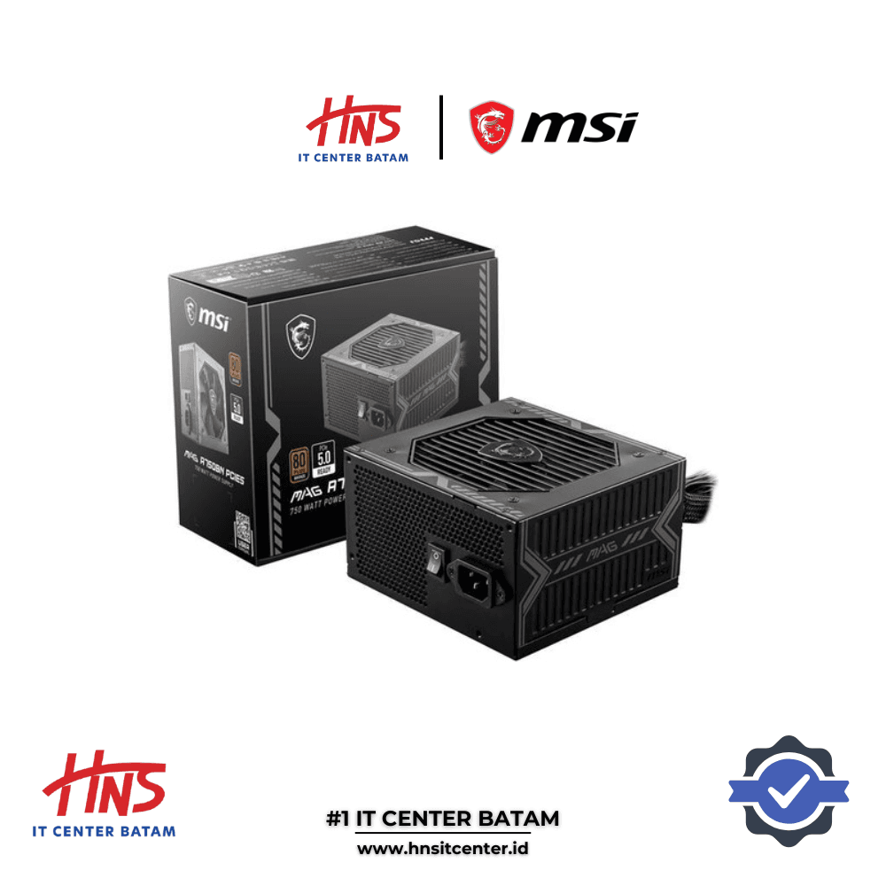 POWER SUPPLY MSI MAG A750BN 750W 80+ BRONZE - NON MODULAR
