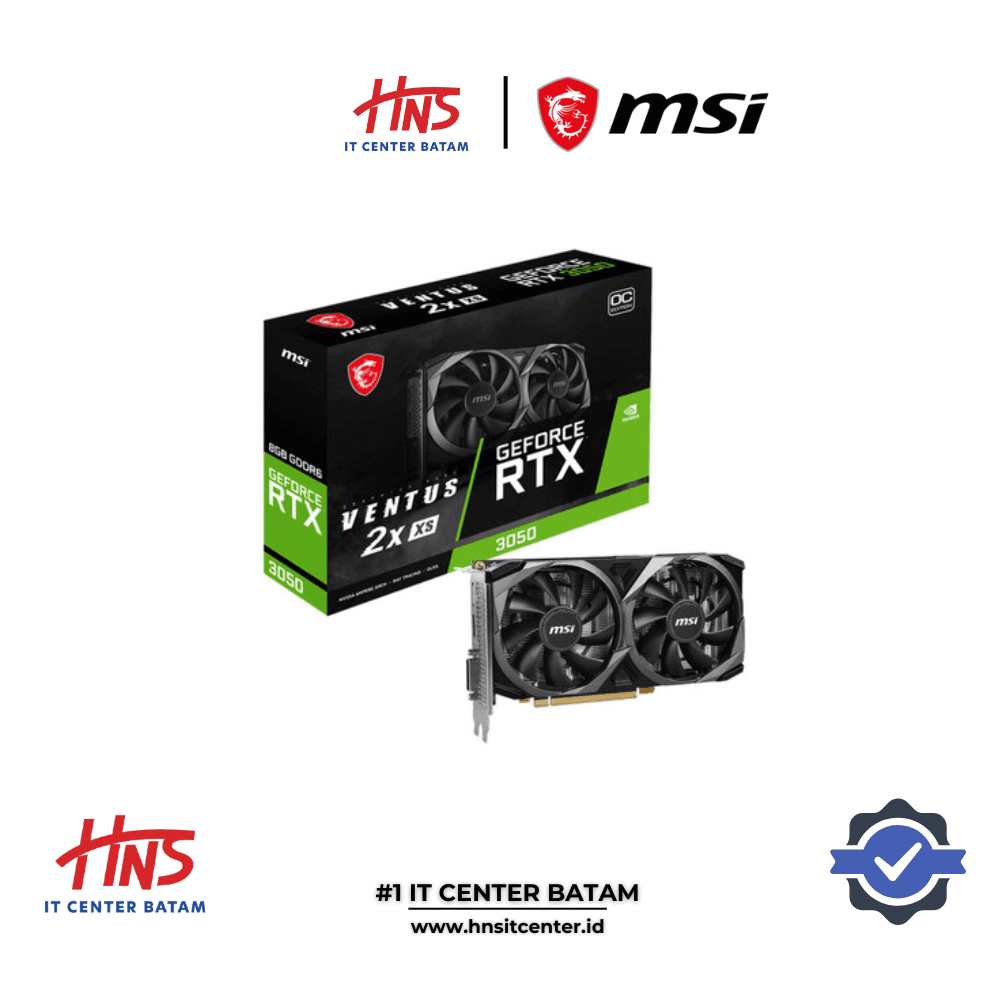 VGA CARD MSI RTX 3050 VENTUS 2X XS OC 8GB GDDR6