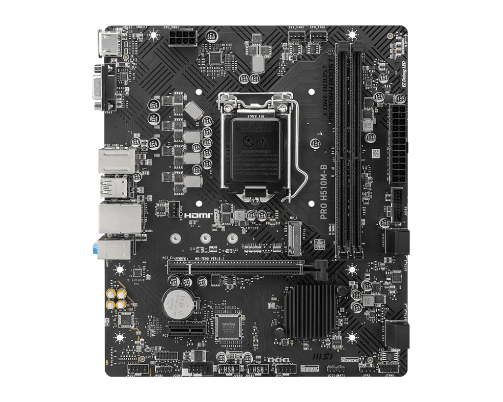 MOTHERBOARD MSI PRO H510M-B DDR4 LGA1200 - mAtx