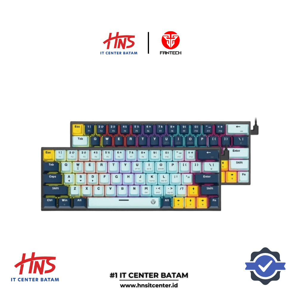 KEYBOARD FANTECH ATOM63 60% MECHANICAL MIZU EDITION MK874V2 – SKY BLUE/NAVY BLUE