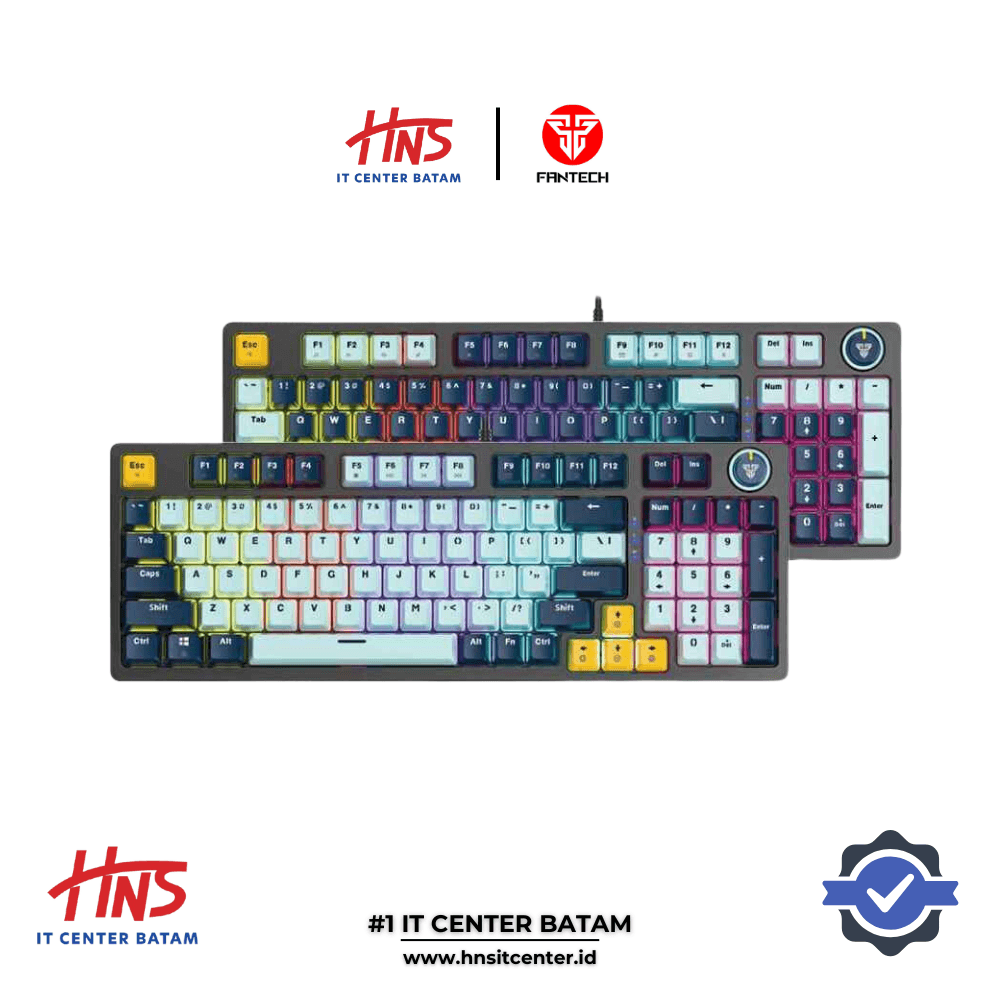 KEYBOARD FANTECH ATOM96 95% MECHANICAL MIZU EDITION MK890V2 - SKY BLUE/NAVY BLUE