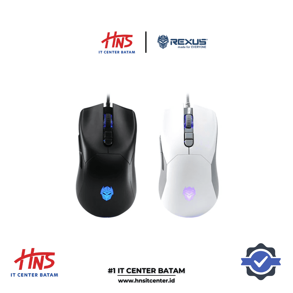 MOUSE REXUS XIERRA G23 BLACK/WHITE