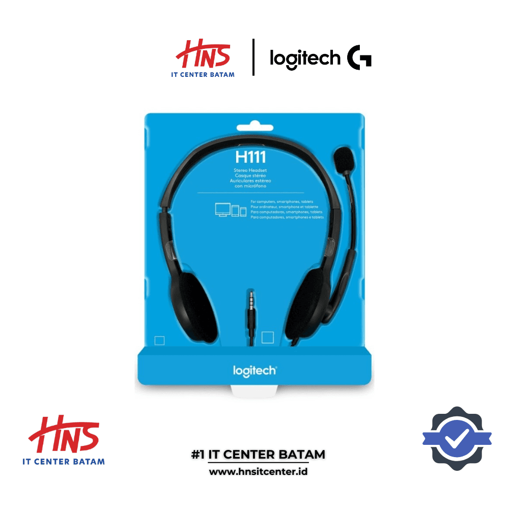 HEADSET LOGITECH H111 STEREO BISNIS