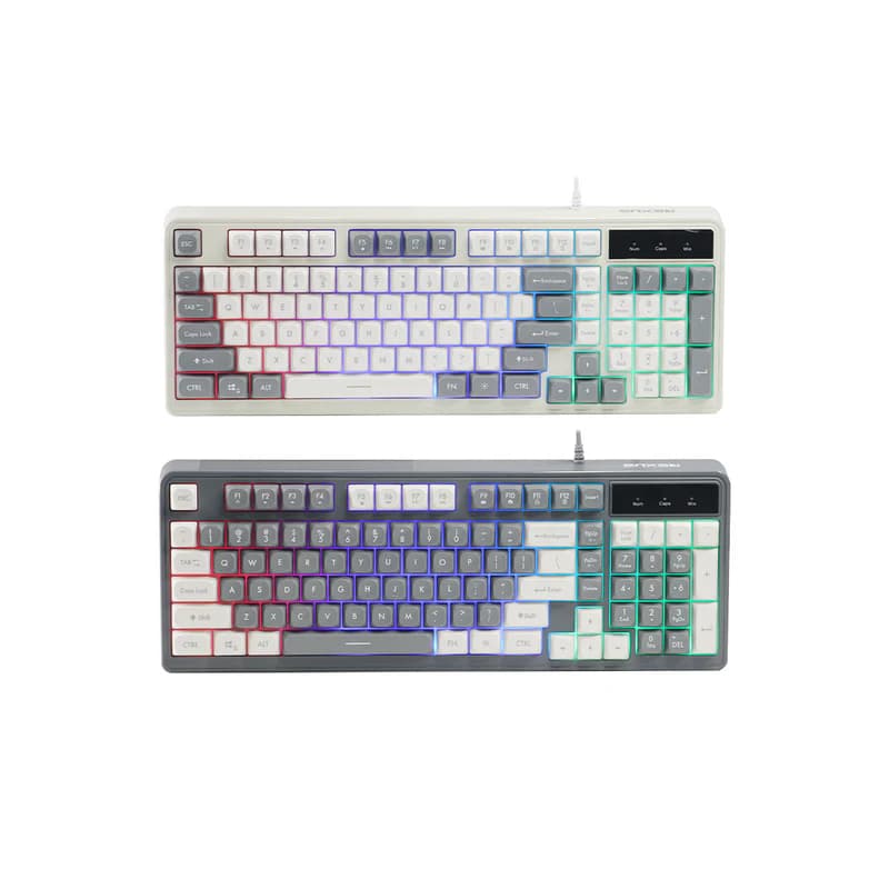 KEYBOARD REXUS BATTLEFIRE K98M - CREAM WHITE