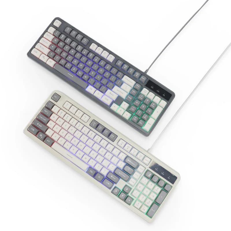 KEYBOARD REXUS BATTLEFIRE K98M - CREAM WHITE