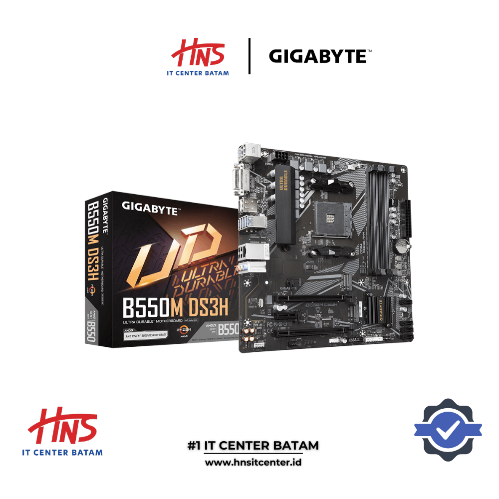 MOTHERBOARD GIGABYTE B550M DS3H AM4 - mAtx