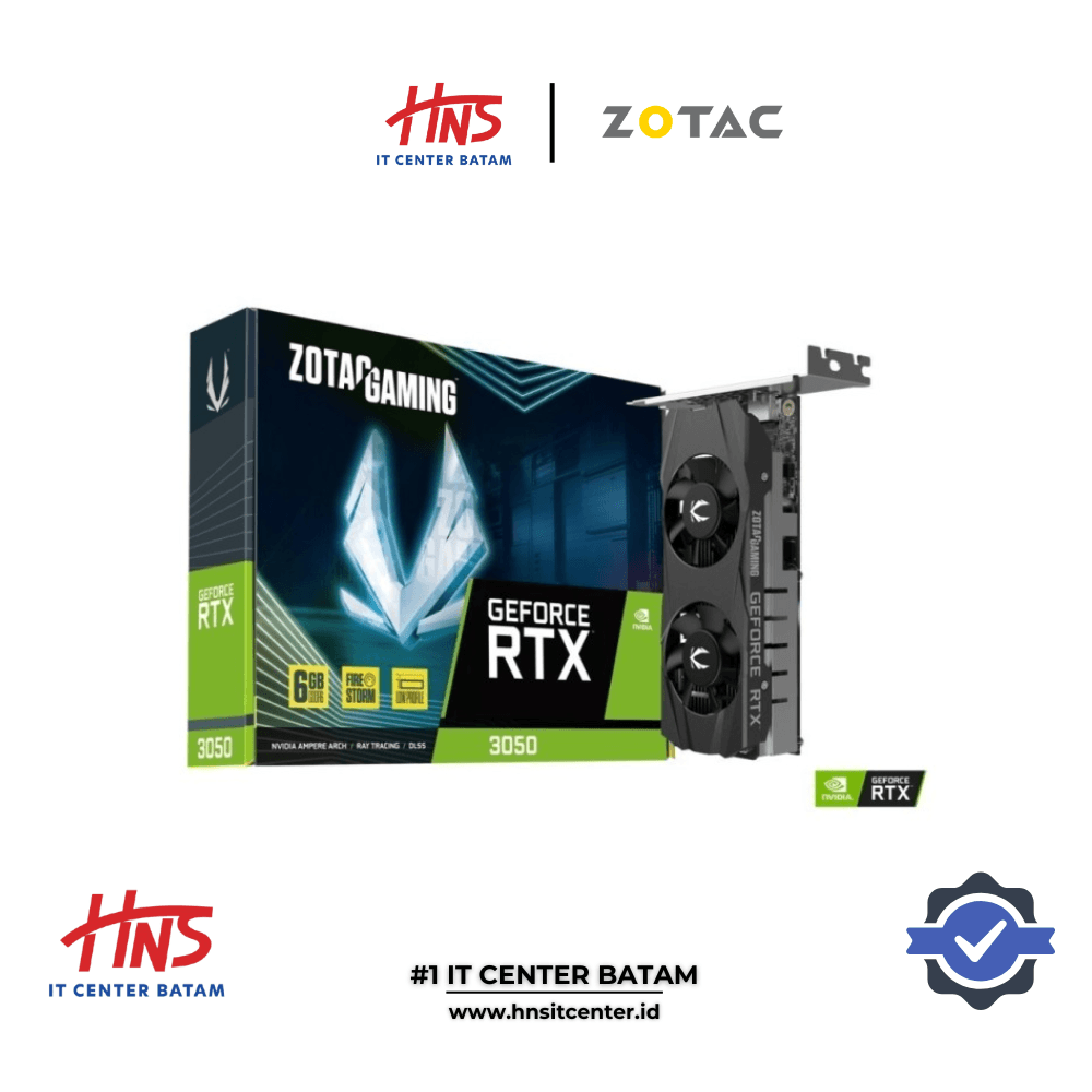 VGA CARD ZOTAC RTX 3050 6GB DUAL LP GDDR6