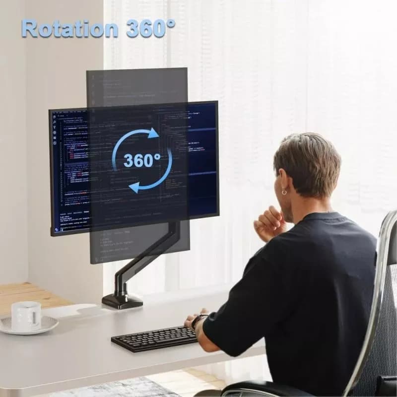 BRACKET MONITOR SINGLE M10 - 12W / MA03W (White) / MA03B (Black)