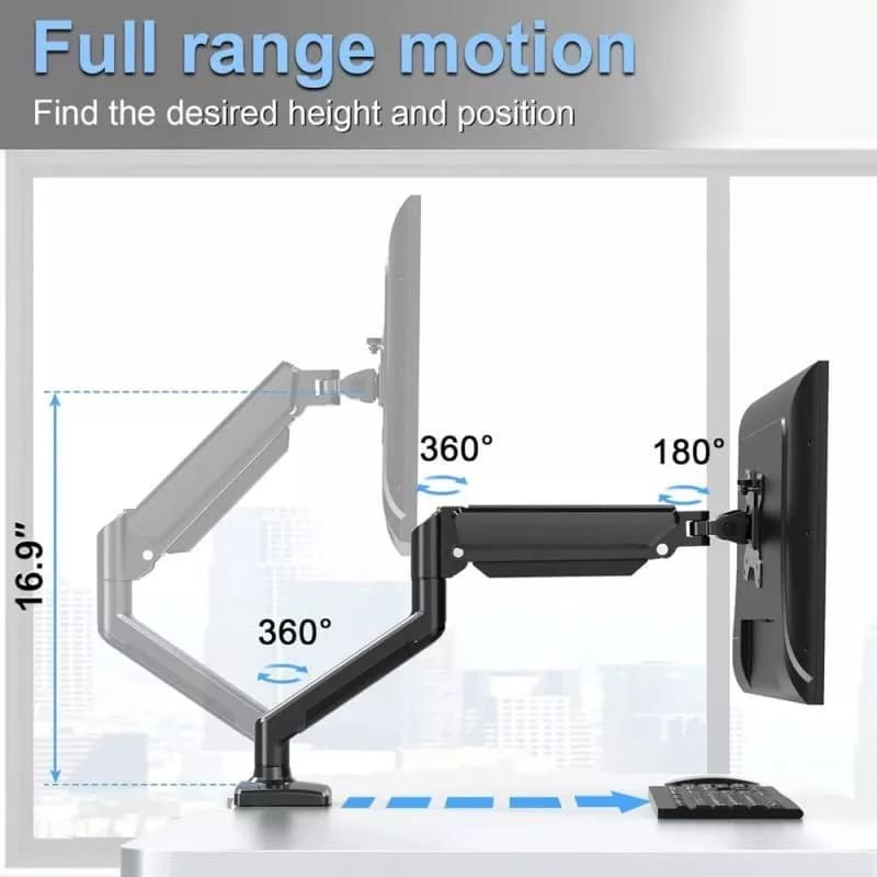 BRACKET MONITOR SINGLE M10 - 12W / MA03W (White) / MA03B (Black)
