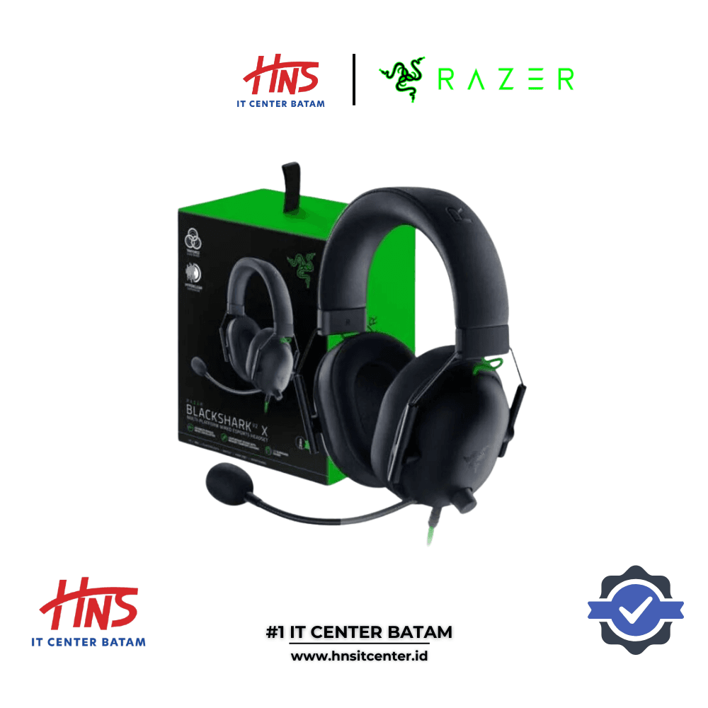 HEADSET RAZER BLACKSHARK V2 X BLACK 3.5MM AUDIO JACK