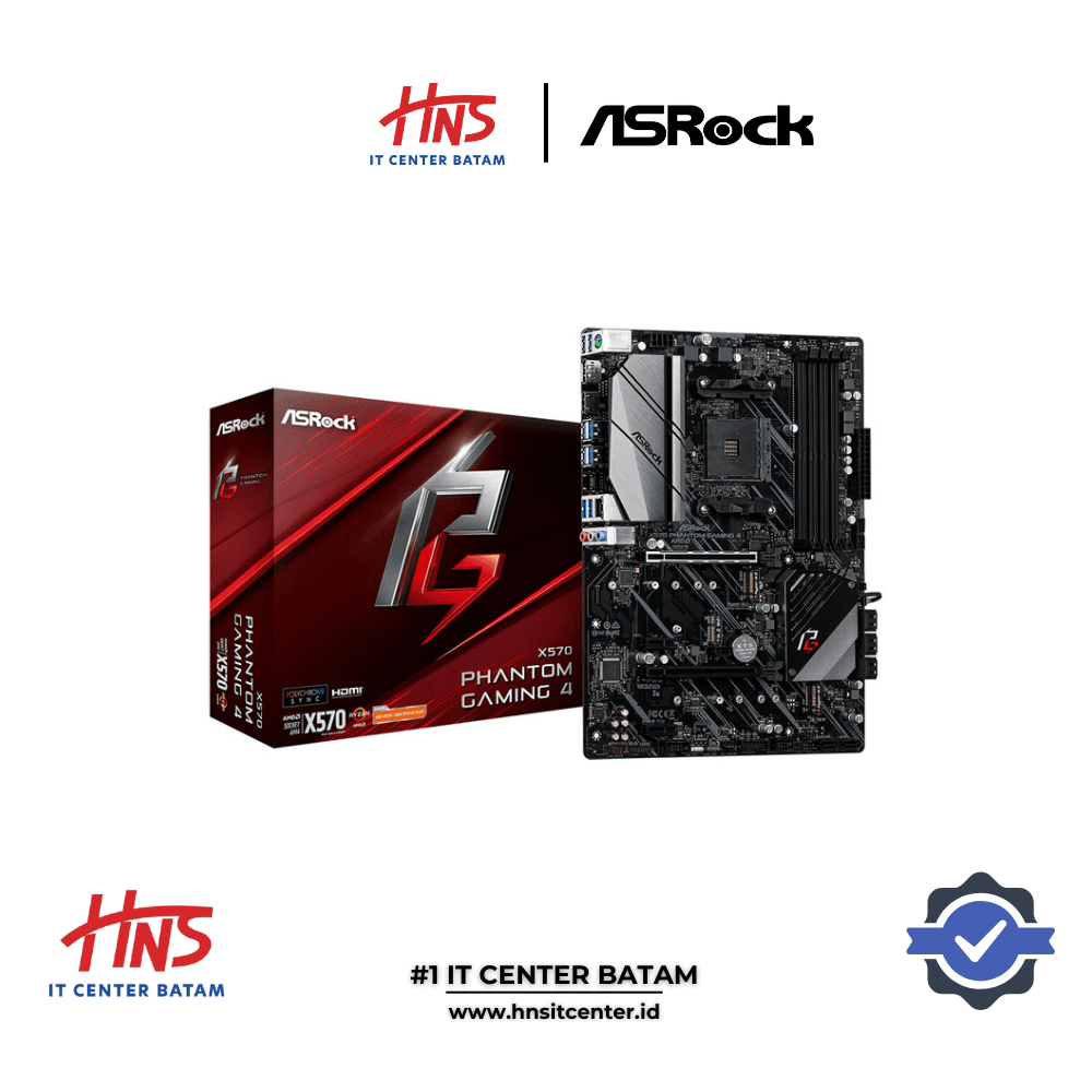 MOTHERBOARD ASROCK X570 PHANTOM GAMING 4 AM4 DDR4 - ATX