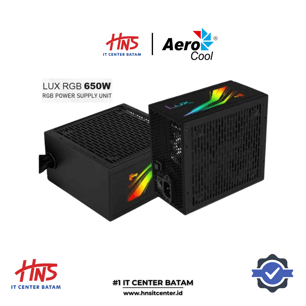 POWER SUPPLY AEROCOOL LUX 650W RGB 80+ BRONZE - NON MODULAR