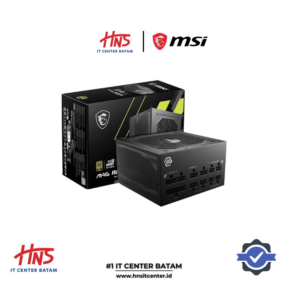 POWER SUPPLY MSI MAG A750GL 750W 80+ GOLD - FULL MODULAR
