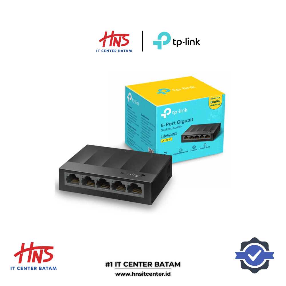 TP-LINK LS1005G 5-Port 10/100/1000Mbps Desktop Switch