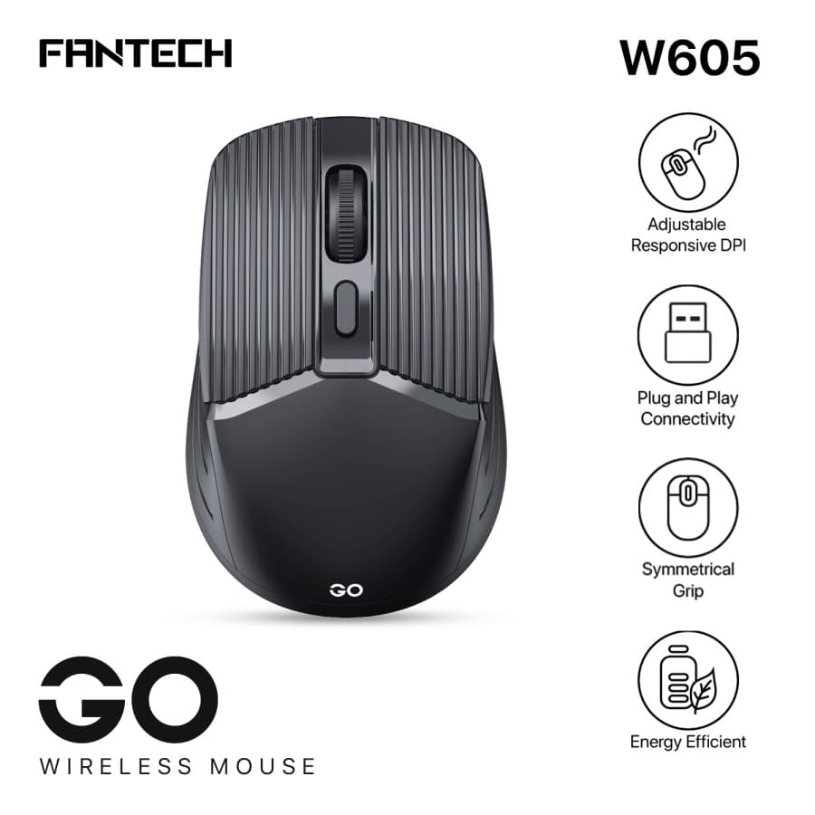 MOUSE FANTECH GO W605 WIRELESS OFFICE 1600DPI