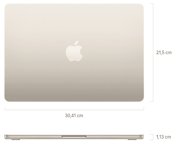 MacBook Air 13 A2337 2020 Apple M1 8GB 256GB QHD 2560x1664 13.6"