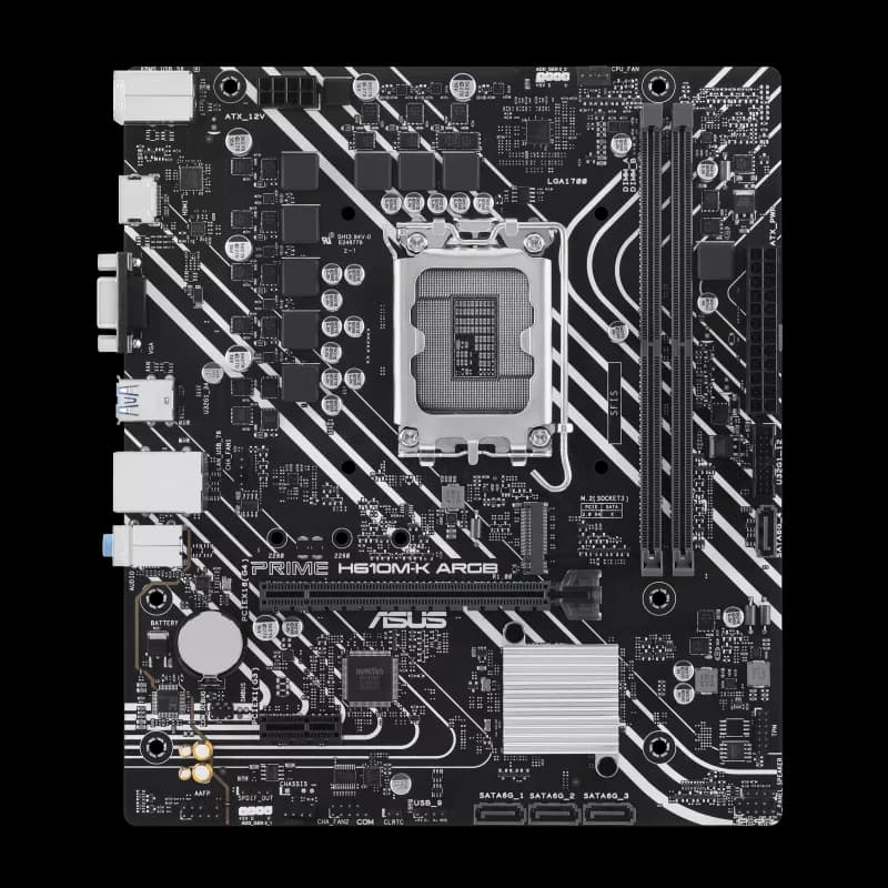 MOTHERBOARD ASUS PRIME H610M-K ARGB LGA1700 DDR5 - mATX