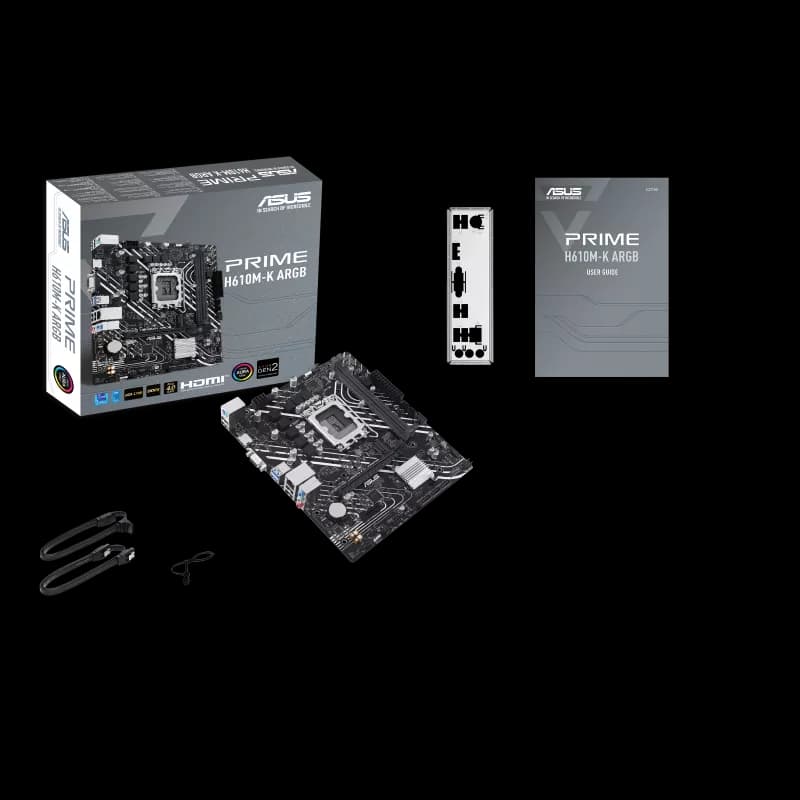 MOTHERBOARD ASUS PRIME H610M-K ARGB LGA1700 DDR5 - mATX