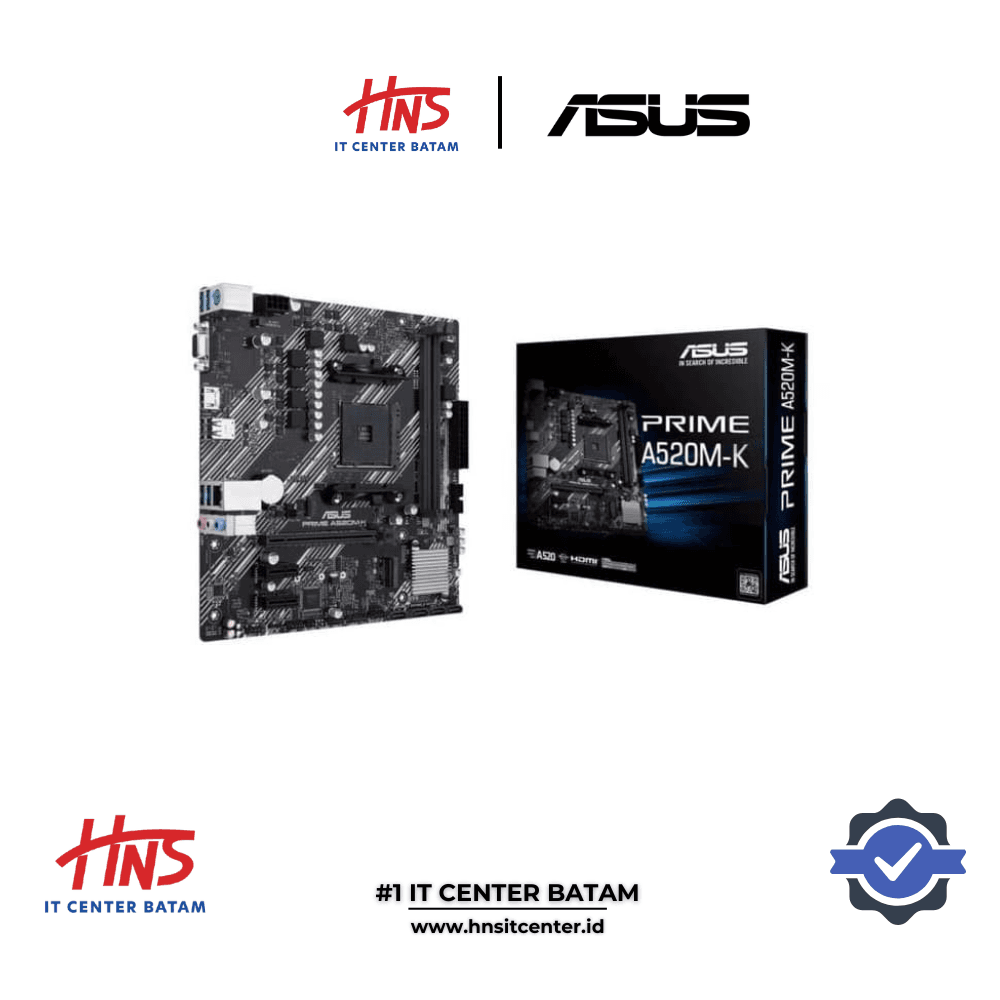 MOTHERBOARD ASUS PRIME A520M-K AM4 DDR4 - mATX