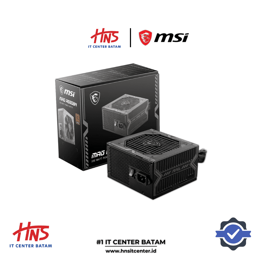 POWER SUPPLY MSI MAG A550BN 550W 80+ BRONZE - NON MODULAR