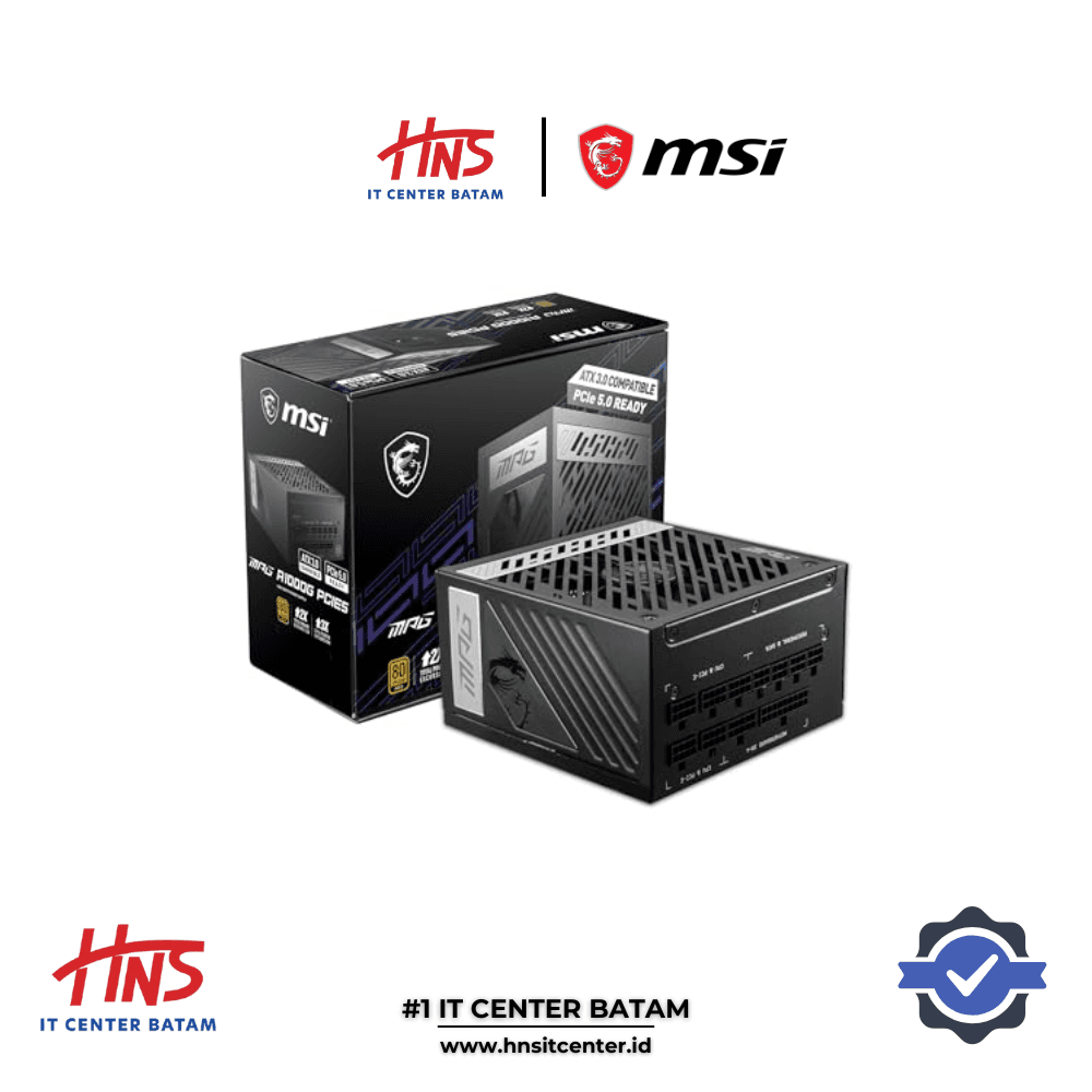 POWER SUPPLY MSI MPG A1000G 1000W 80+ GOLD - FULL MODULAR