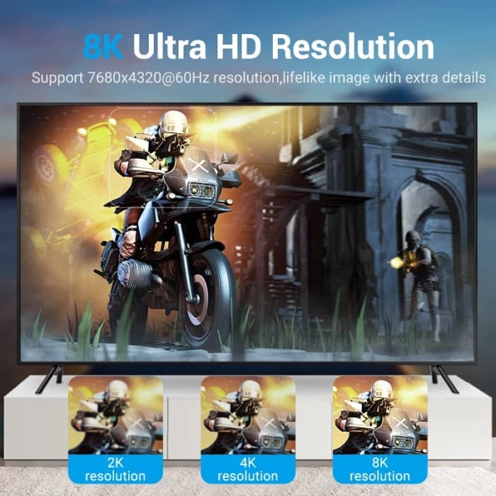 KABEL VENTION DP DISPLAY PORT MALE TO MALE 4K 8K UHD 1-5M HCD