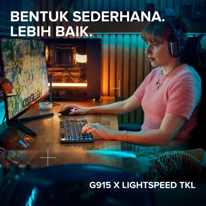 LOGITECH G915 X LIGHTSPEED TKL KEYBOARD GAMING NIRKABEL