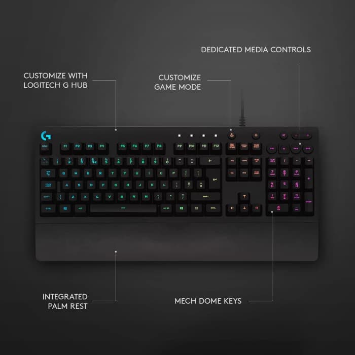 LOGITECH G213 PRODIGY GAMING KEYBOARD RGB LIGHTING