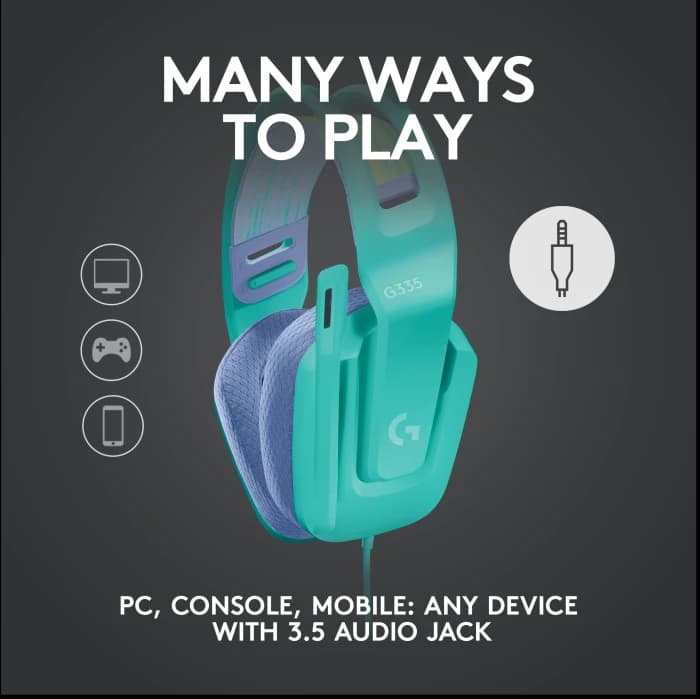 LOGITECH G335 7.1 LIGHTSPEED WIRED GAMING HEADSET