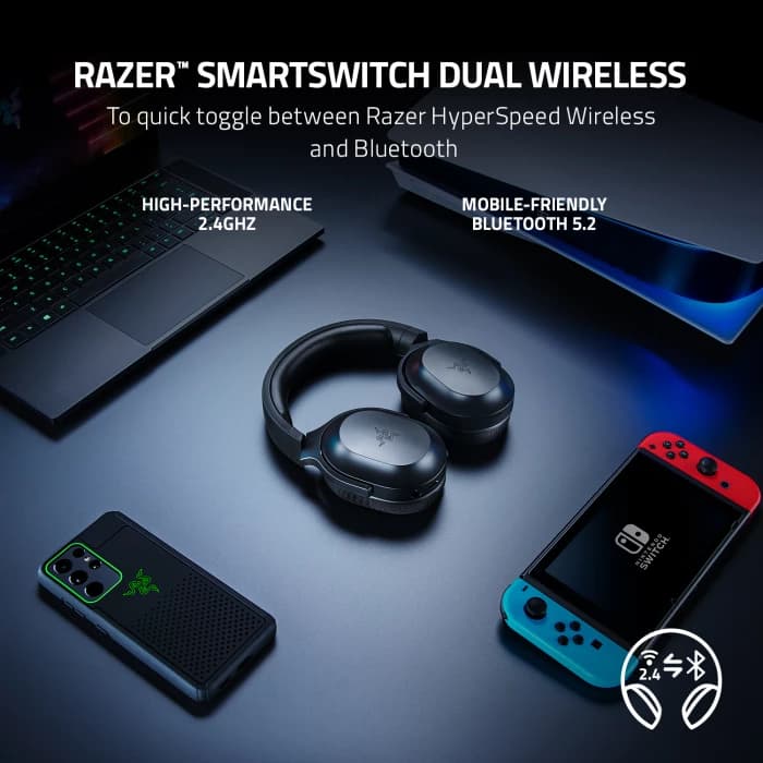 HEADSET RAZER BARRACUDA X 2022 - WIRELESS CONNECTION