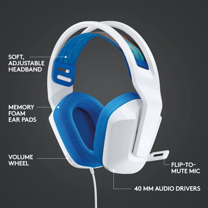 LOGITECH G335 7.1 LIGHTSPEED WIRED GAMING HEADSET