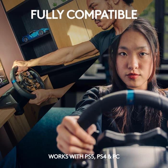 LOGITECH G923 TRUE FORCE STEERING WHEEL AND PEDALS FOR PC, PS4 AND PS5