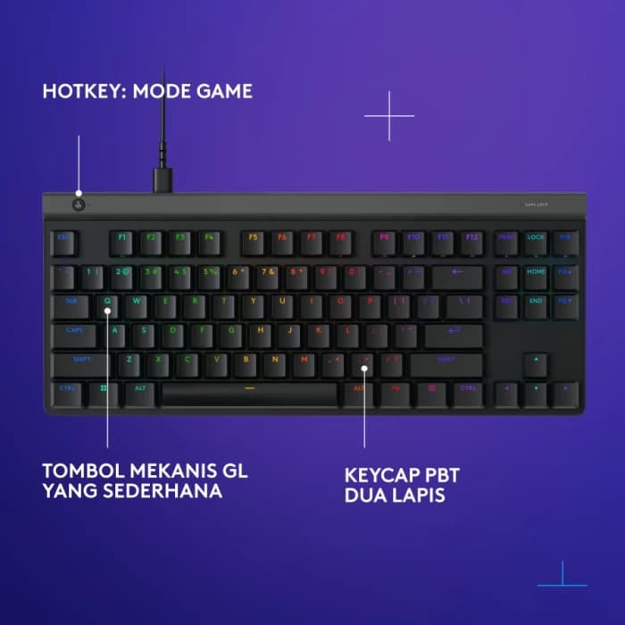 LOGITECH G515 TKL WIRED GAMING KEYBOARD TACTILE