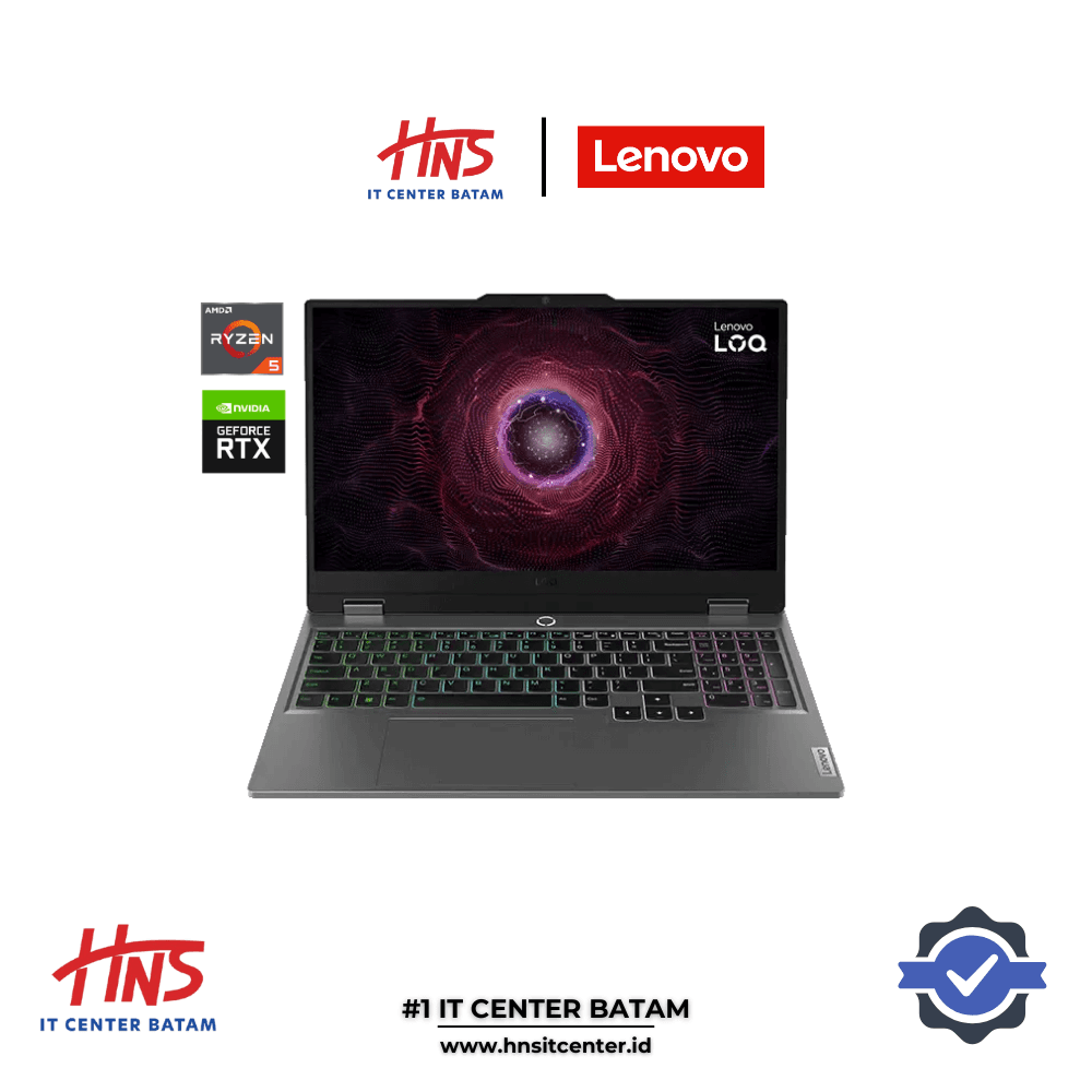 LENOVO LOQ 15AHP9 83DX0037ID RYZEN 5-8645HS 8GB 512GB RTX4050 6GB 15.6″ FHD WIN 11 HOME + OHS 2021