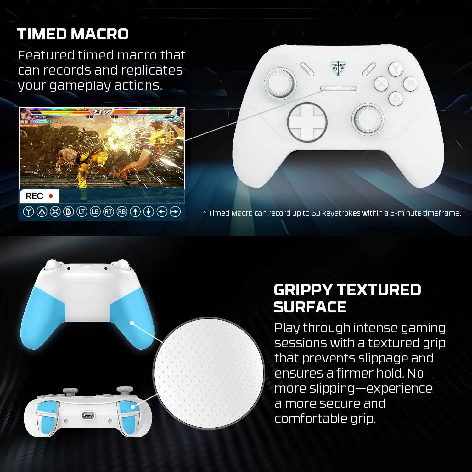 GAMEPAD FANTECH WGP13S WIRED TYPE C + 2.4 GHZ WIRELESS CONNECTION