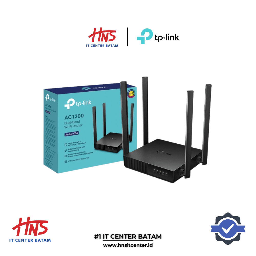 TP-LINK ARCHER C54 AC1200 Dual Band Wi-Fi Router