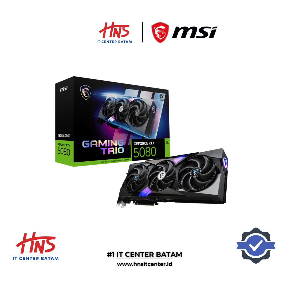 VGA CARD MSI RTX 5080 16G GAMING TRIO OC