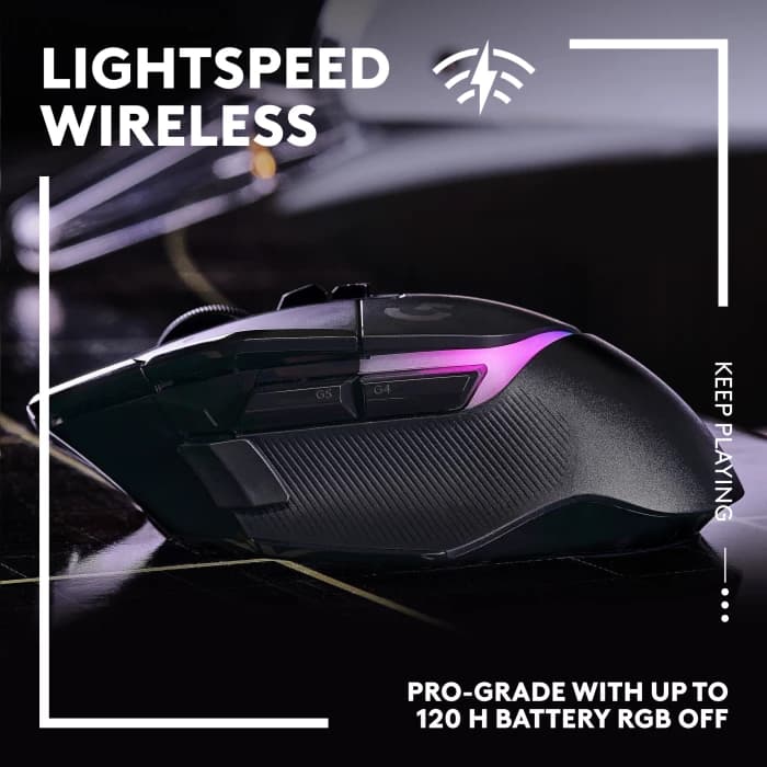 MOUSE LOGITECH G502 X PLUS MOUSE GAMING WIRELESS RGB HERO 25K DPI