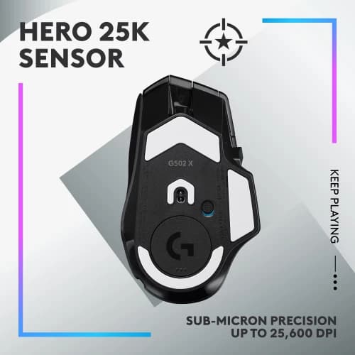 MOUSE LOGITECH G502 X PLUS MOUSE GAMING WIRELESS RGB HERO 25K DPI