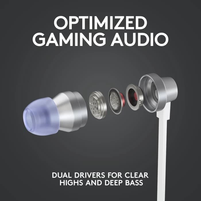 LOGITECH G333 IN-EAR EARPHONE GAMING MOBILE TYPE C ADAPTER