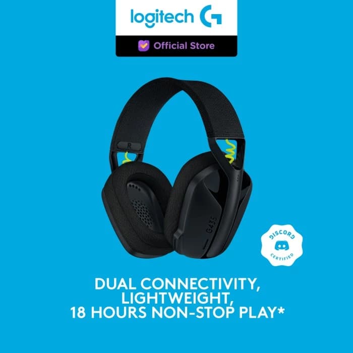 LOGITECH G435 HEADSET GAMING WIRELESS TRIPLE CONNECTION ULTRA-LIGHT