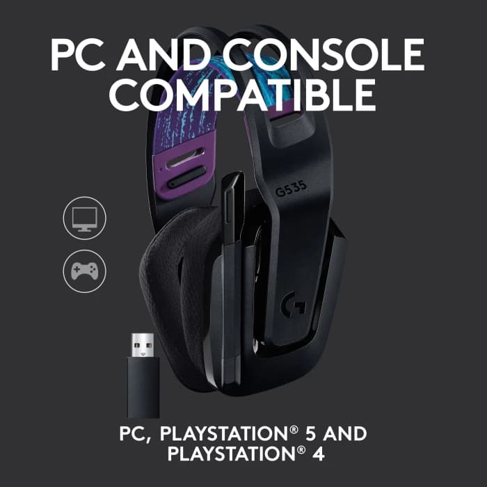 LOGITECH G535 LIGHTSPEED WIRELESS GAMING HEADSET