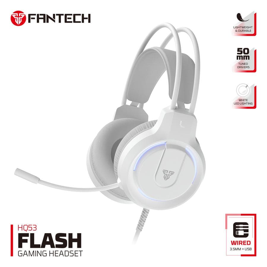 HEADSET FANTECH FLASH HQ53 WIRED AUDIO JACK 3.5mm