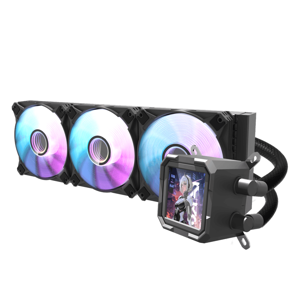 LIQUID COOLER DARKFLASH DV360S BLACK - SCREEN