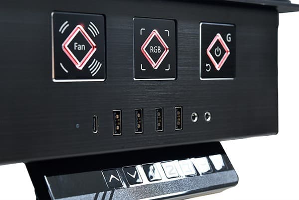 MEJA GAMING LIAN LI DK-05F BLACK DUAL SYSTEM MOTORIZED DESK PC