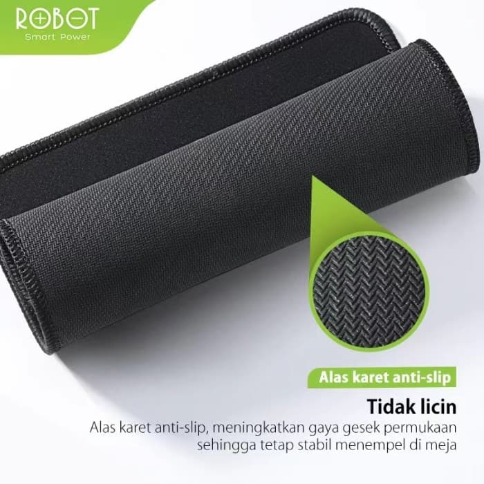 MOUSEPAD ROBOT RP01 BLACK 18cm x 22cm