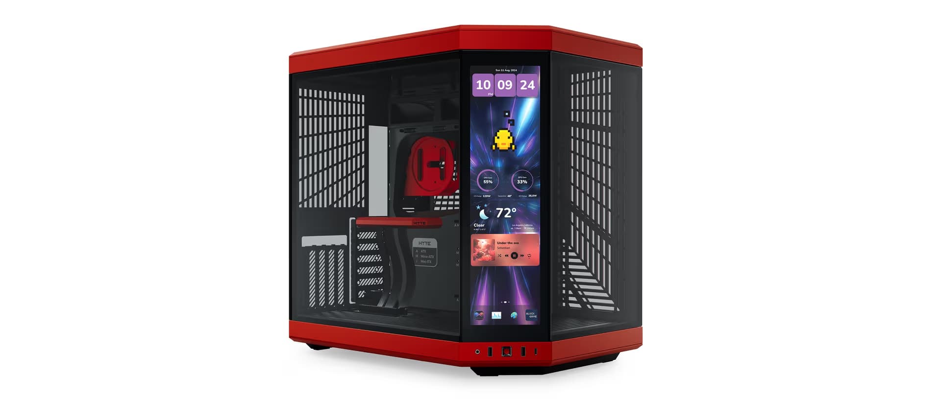 CASING HYTE Y70 TOUCH INFINITE CASE WITH 14.9 LCD MID TOWER - EATX