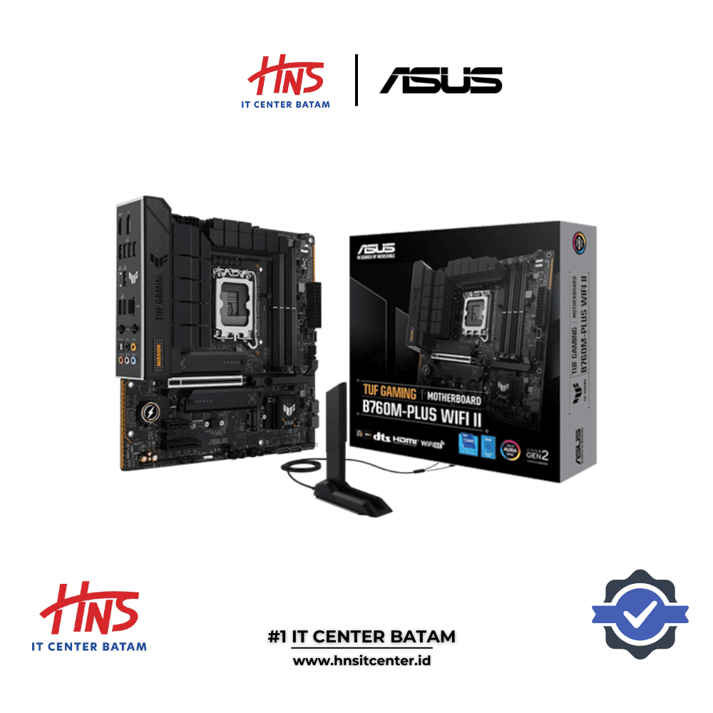 MOTHERBOARD ASUS TUF GAMING B760M-PLUS WIFI II LGA1700 DDR5 - mATX