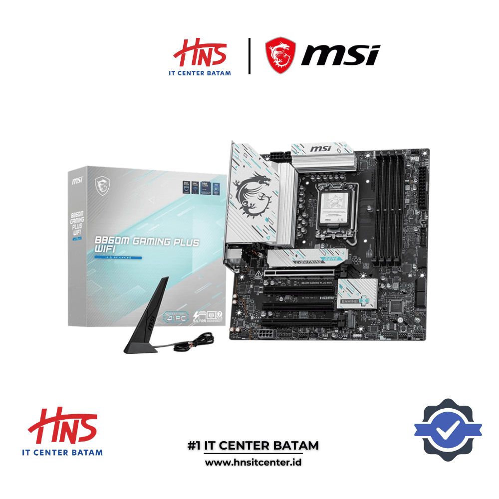 MOTHERBOARD MSI GAMING B860M PLUS WIFI LGA1851 DDR5 - mATX