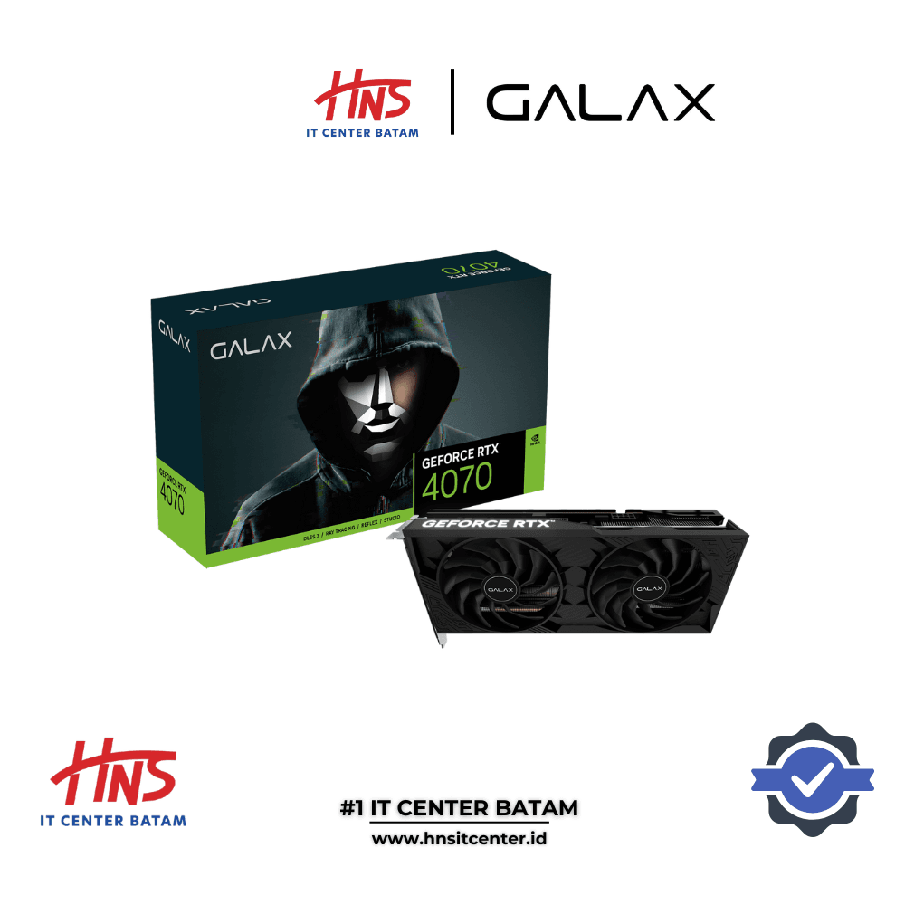 VGA CARD GALAX RTX 4070 1-CLICK OC 2X 12GB GDDR6